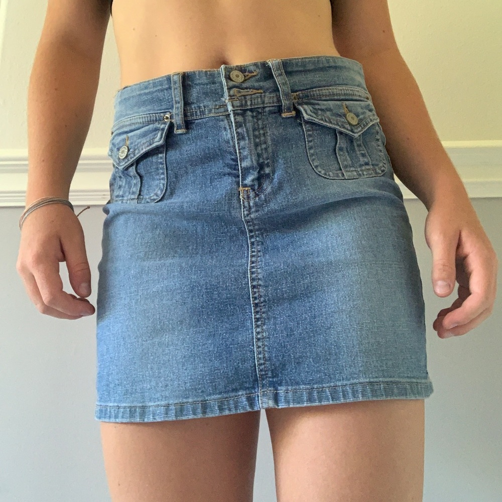 Vintage denim skirt